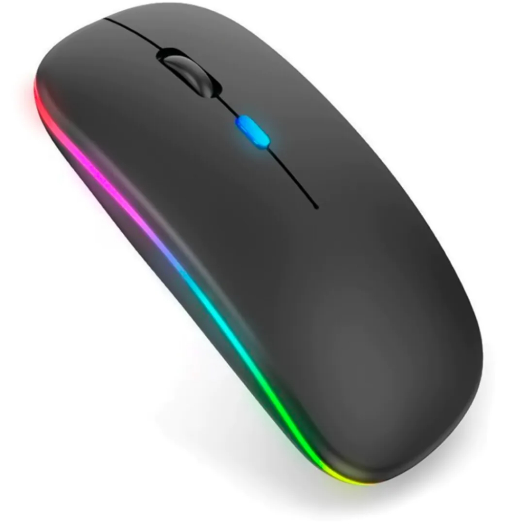 Mouse sem Fio Dual Band Recarregável Bluetooth & Wireless 2.4 GHz - MS-S350L