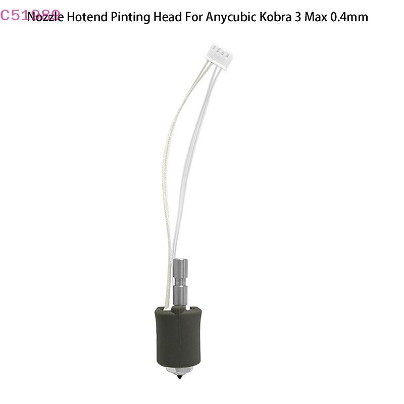 [kaan] Para Anycubic Kobra 3 Max Bico Kit Hotend Pinting Head Qui Swap Impressora 3D Aço Endurecido 0.4mm Maxbo BR