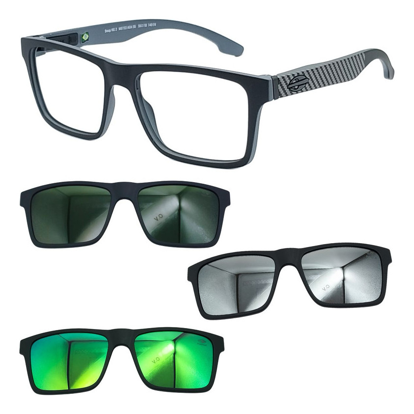Oculos Mormaii Armação para Grau Swap Ng 2 6153 Aga Com 3 Clipons - Postagem Imediata!