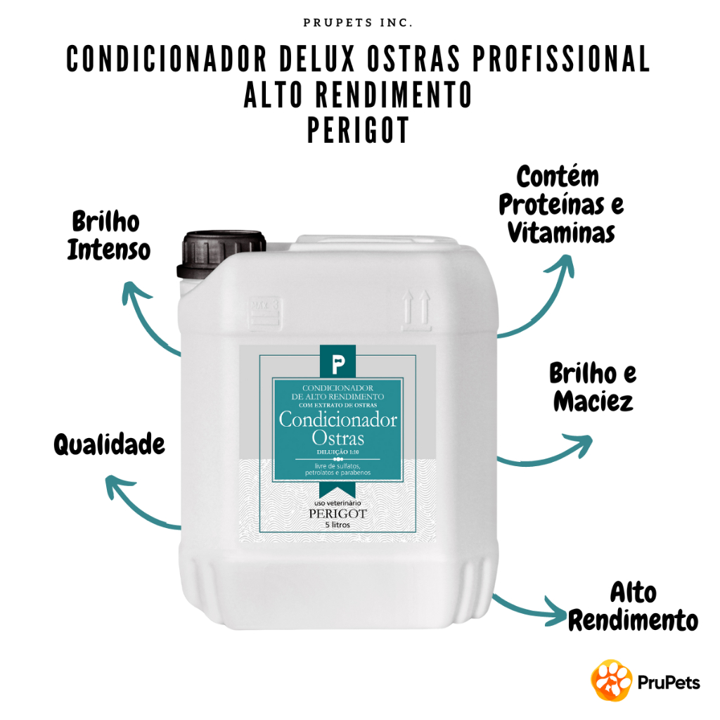 Condicionador Perigot Delux Ostras Alto Rendimento 5 Litros 1:10