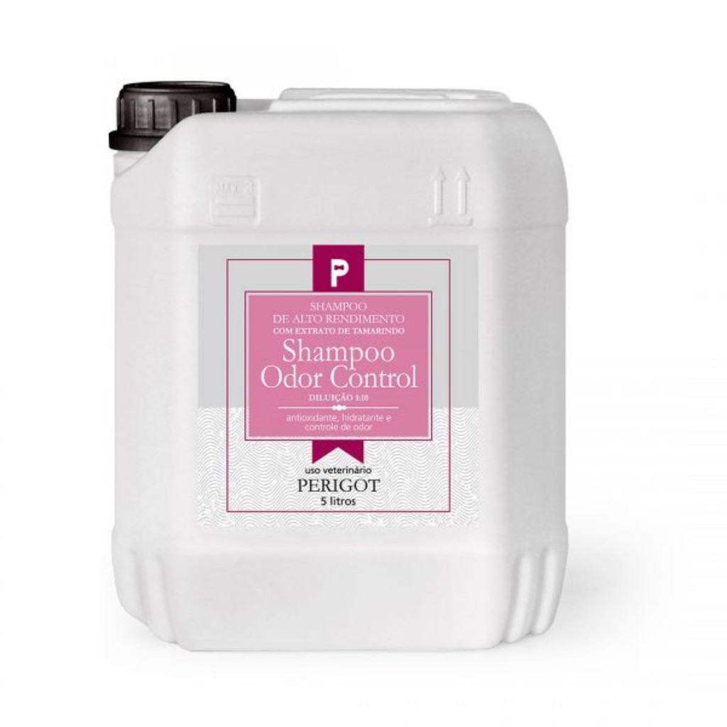 SHAMPOO ODOR CONTROL PARA CÃES E GATOS  5 LITROS PERIGOT DELUX PROFISSIONAL