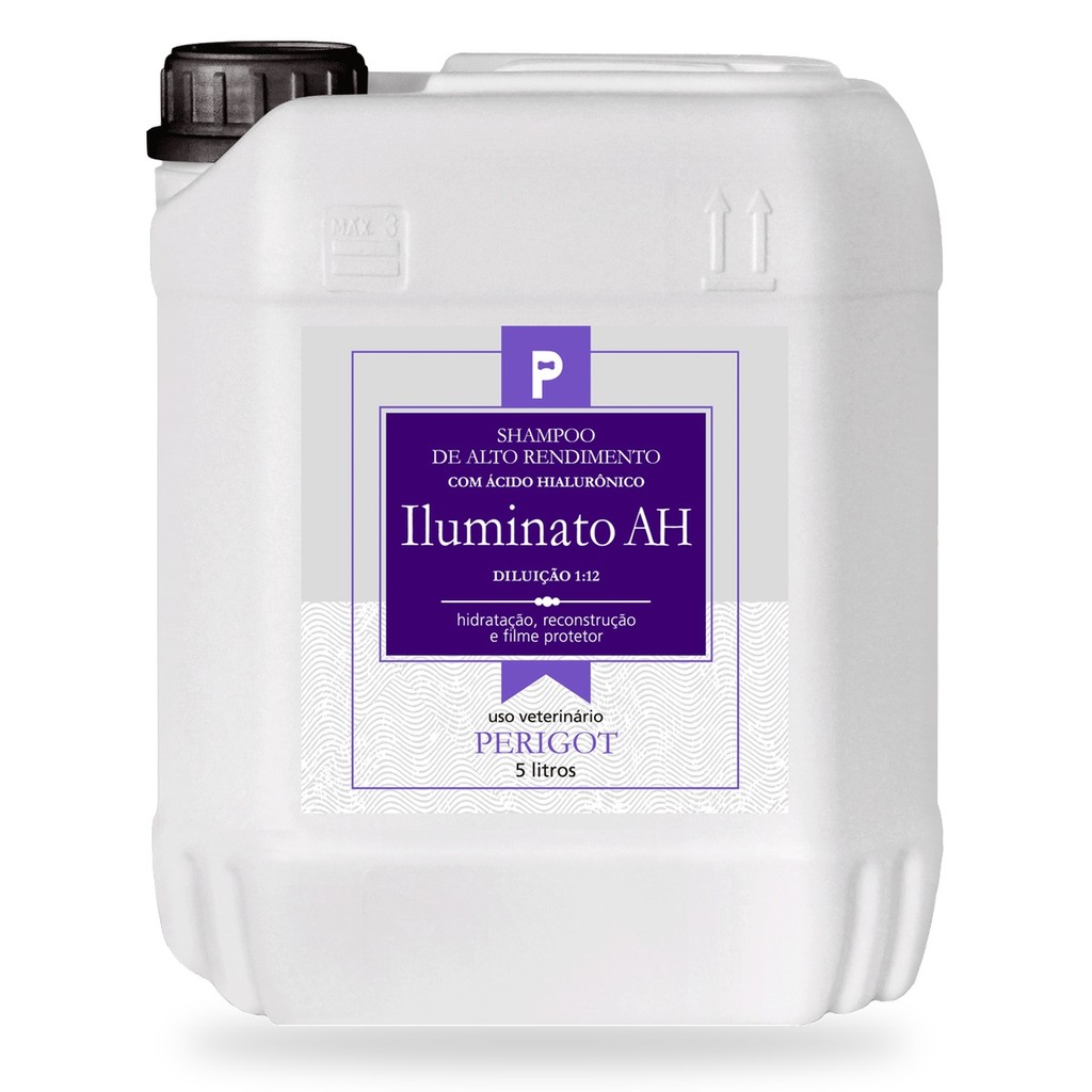 Shampoo para Cães com Ácido Hialurônico Delux Iluminato 5l 1:12 Perigot