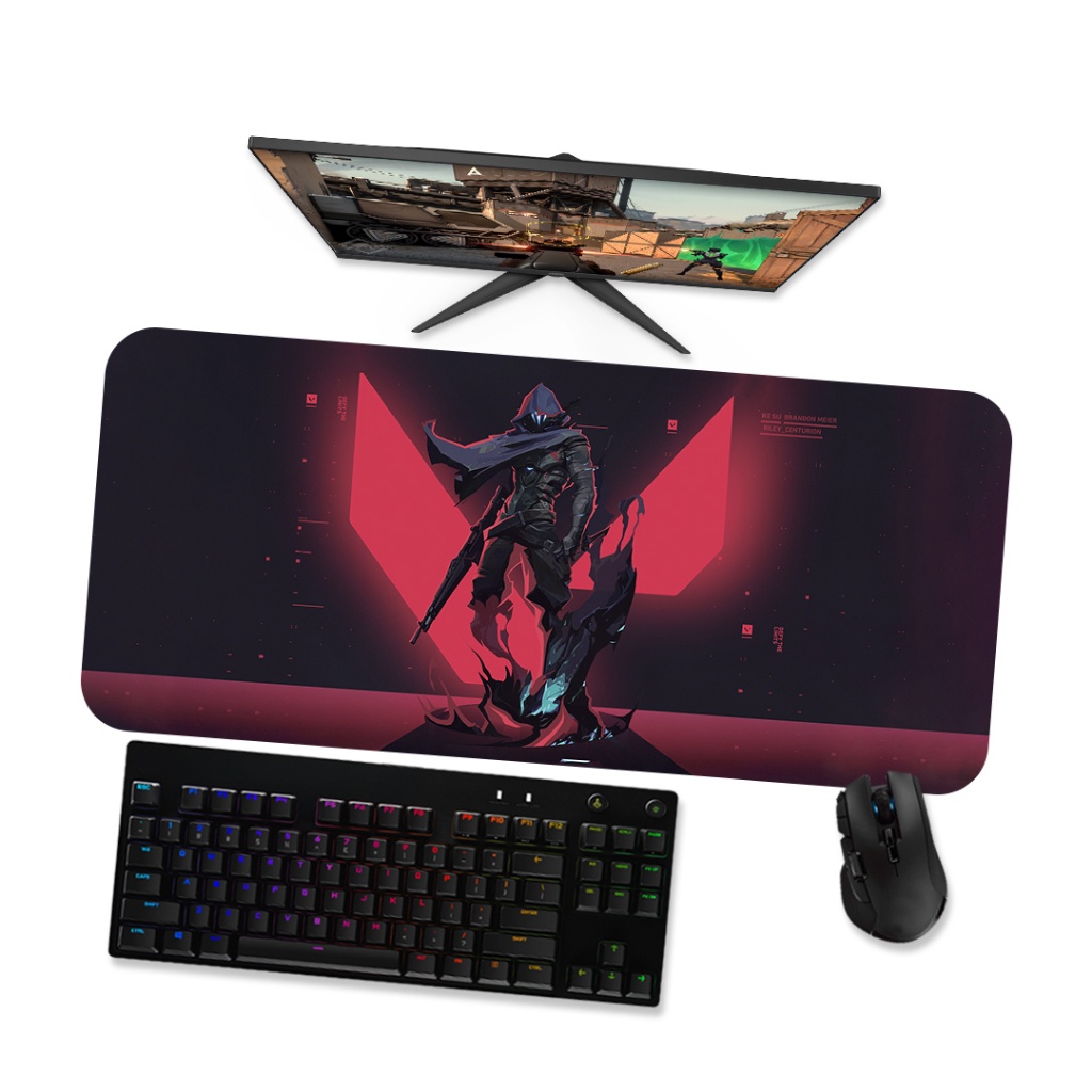Mouse Pad Gamer Grande Valorant Omen 1 90x40 80x40 60x40 70x30 45x40