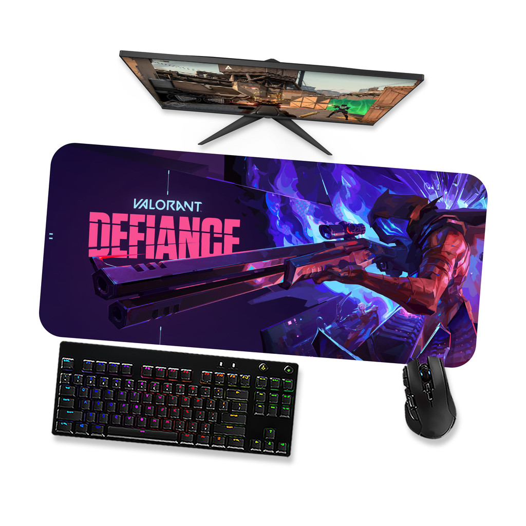 Mouse Pad Gamer Grande Valorant Omen 3 90x40 80x40 60x40 70x30 45x40