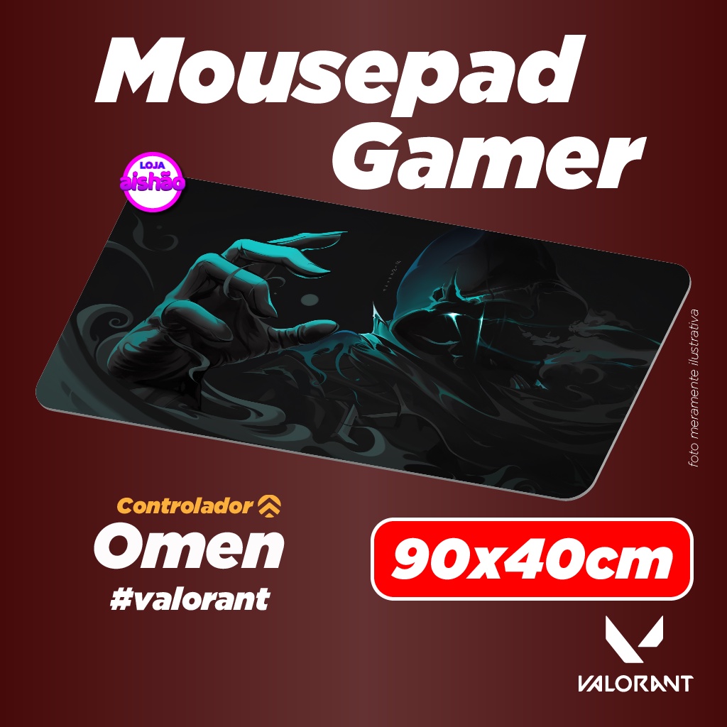 Mousepad Gamer - Omen Valorant - 90x40cm