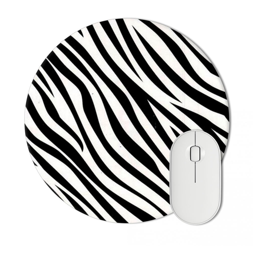 Mouse Pad Zebra Zebrinha Animal Print Preto Roxo Azul Criativo Escritório Presente