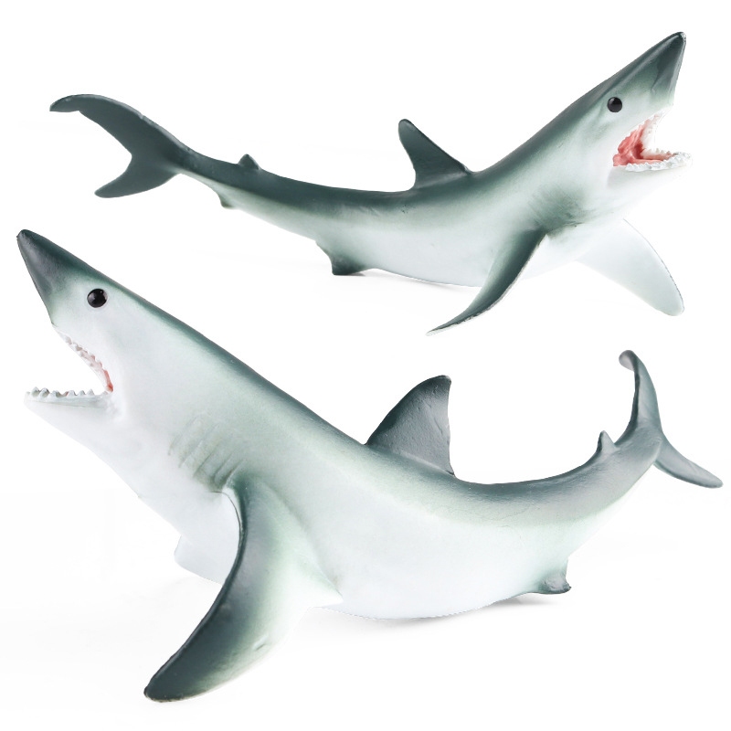 Isurus Oxyrinchus Shortfin Mako Tubarão Modelo Animal Marinho Crianças Educação Precoce Brinquedo Simulação Ornamento Só
