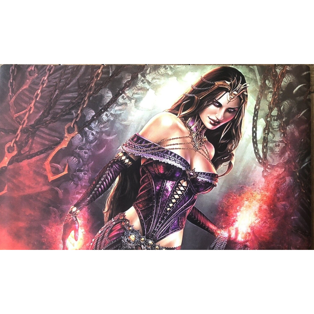 Magic The Gathering Liliana do Véu Playmat e/ou Mousepad Gamer (58cm x 30cm)