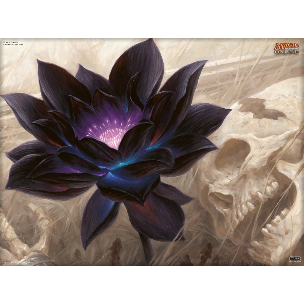 Playmat E/ou Mouse pad Gamer Magic The Gathering Black Lotus  (58 cm x 30 cm)