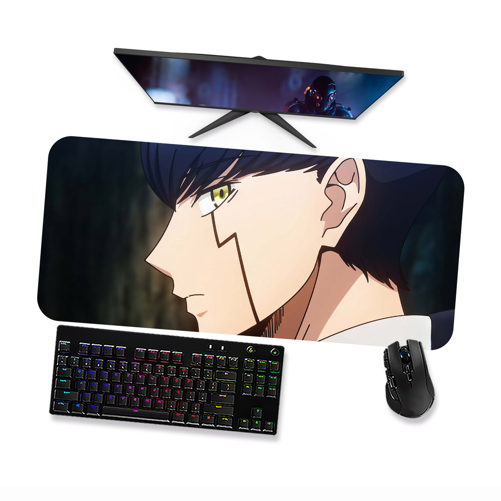 Mousepad Mashle Magic And Muscles Mash Burnedead  Gamer Grande 90x40 70x30 Speed Antiderrapante Borda Costurada OP3
