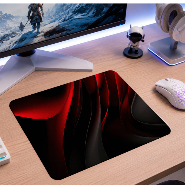 Mouse Pad Gamer Pequeno 30x20cm Speed Control Base Antiderrapante Premium