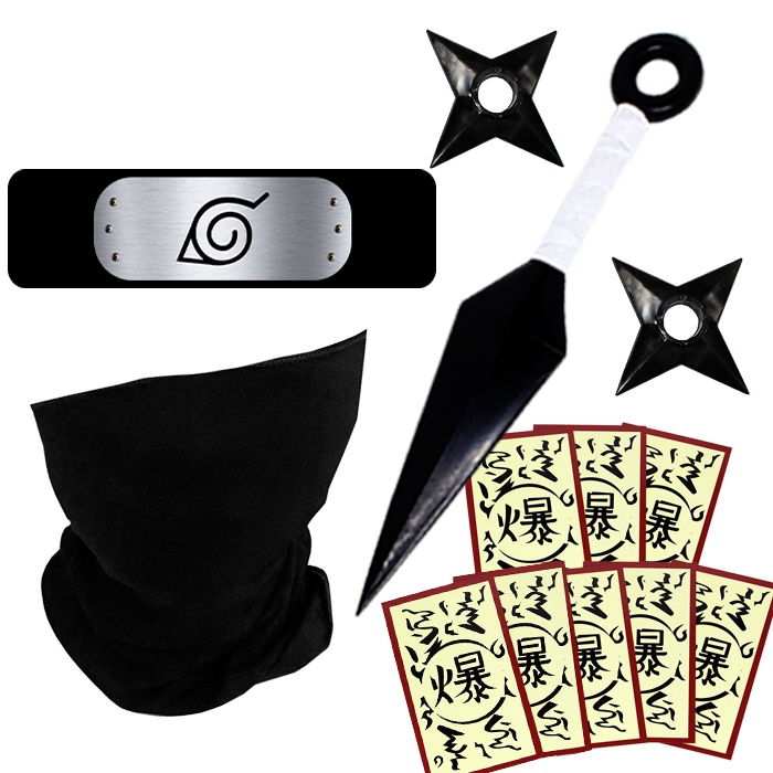 Kunai E Bandana Balaclava Kakashi Shuriken Naruto
