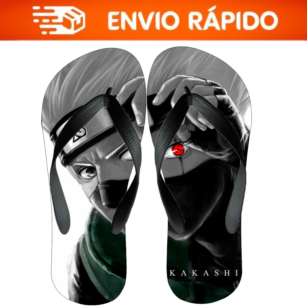 Chinelo Adulto Masculino e Feminino Kakashi Hatake Naruto Novo