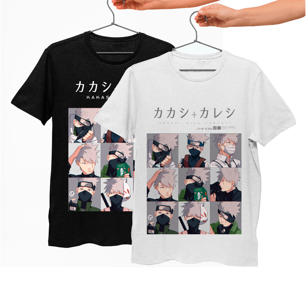 Camiseta Kakashi Hatake Naruto Unissex Anime