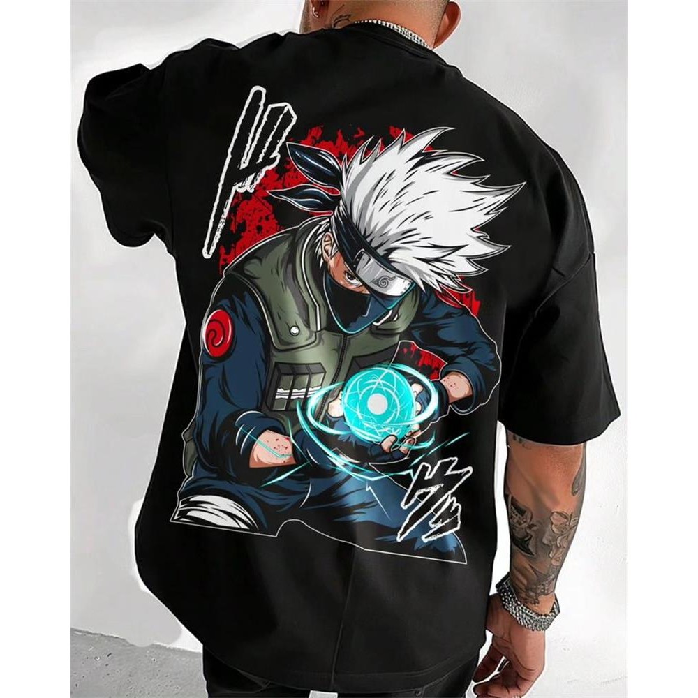 Camiseta Masculina Camisa Unissex BR.halo    streetwear naruto hatake kakashi anime mangá