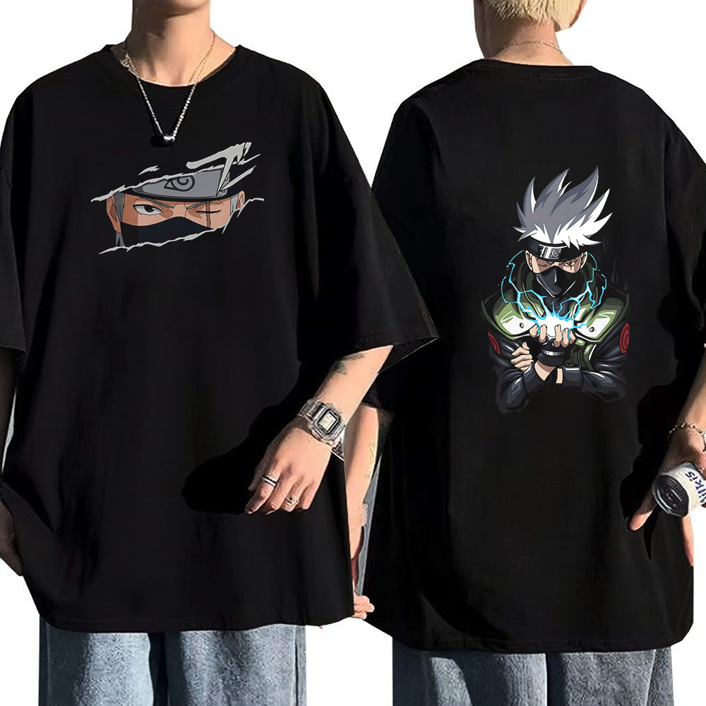 Camiseta Masculina Feminina Kakashi Hatake Chidori Naruto T-shirt Unissex Streetwear Envio Imediato