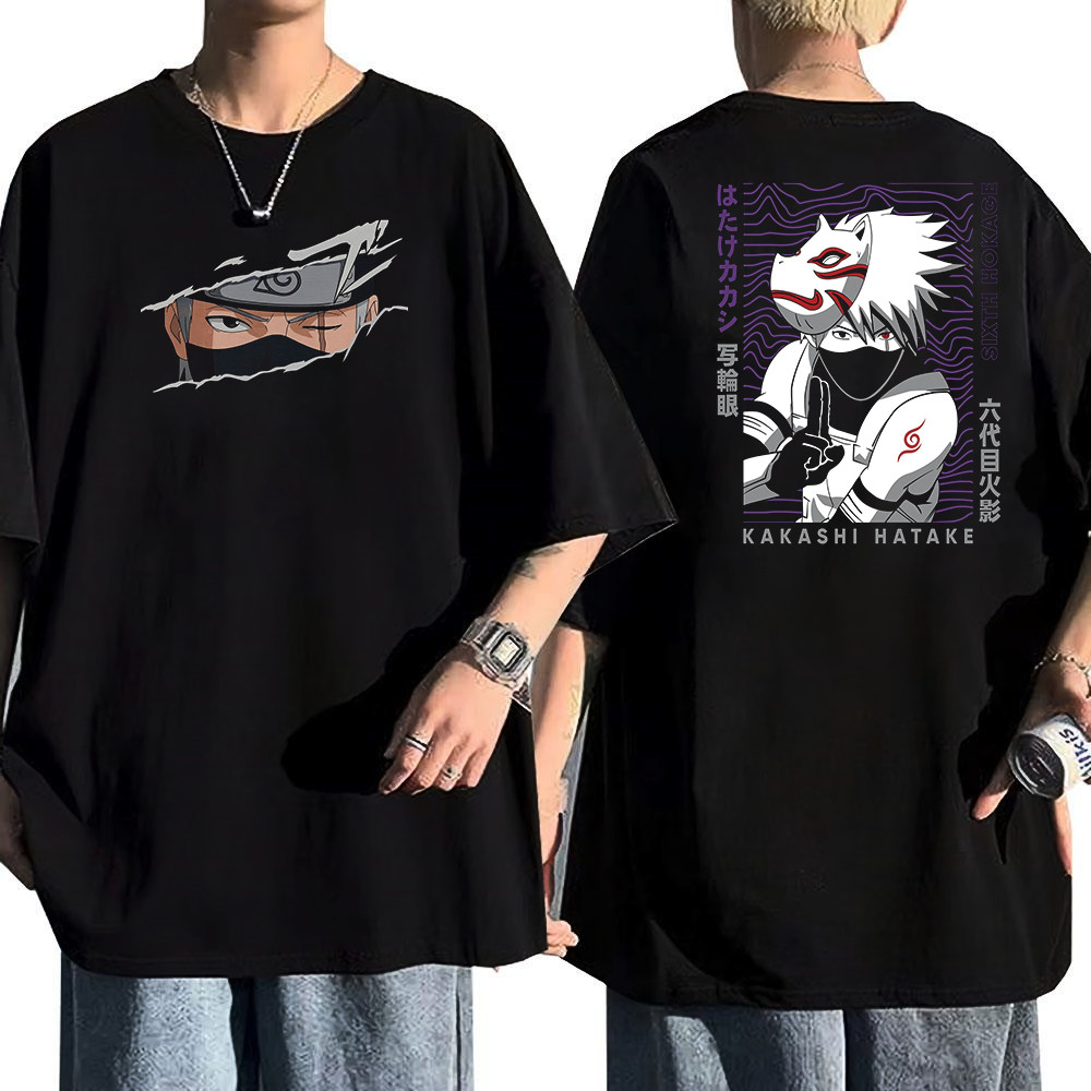 Camiseta Masculina Feminina Kakashi Hatake Anbu Hokage Naruto T-shirt Unissex Streetwear