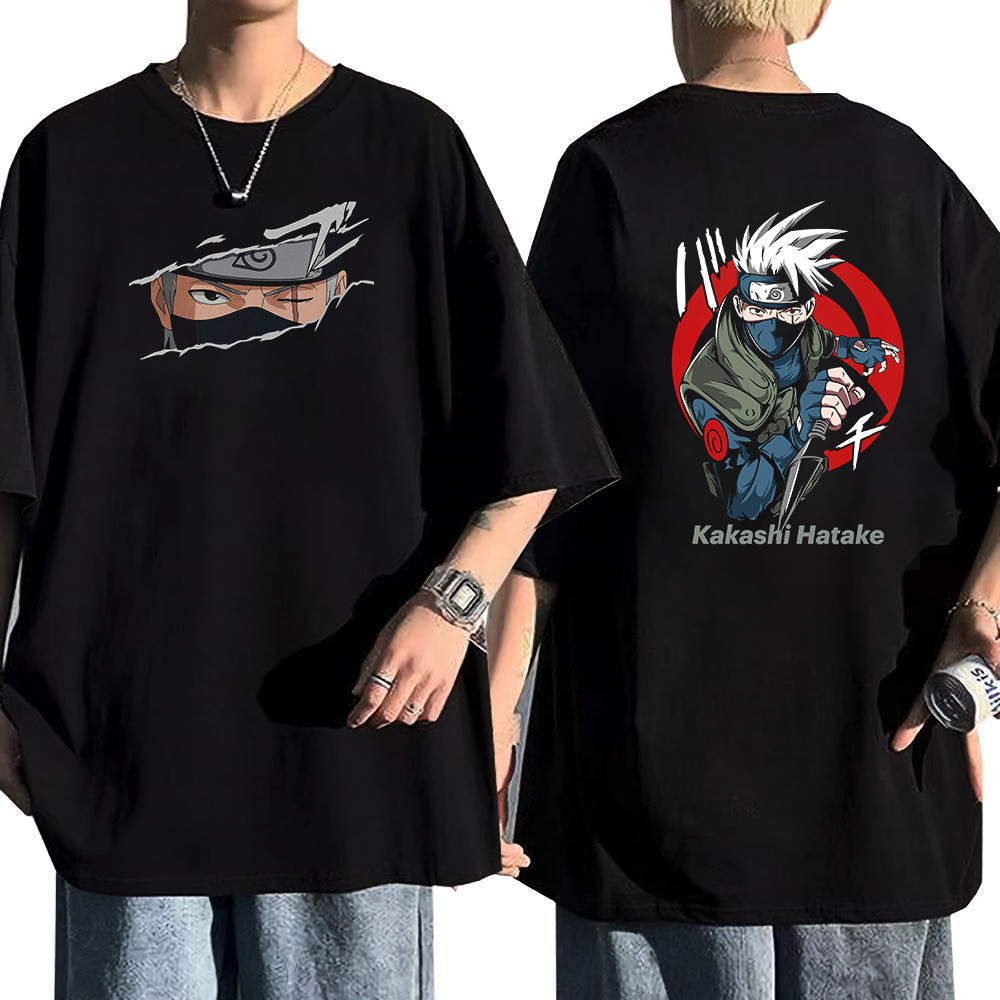 Camiseta Masculina Feminina Kakashi Hatake Naruto Clássico T-shirt Unissex Streetwear Envio Imediato