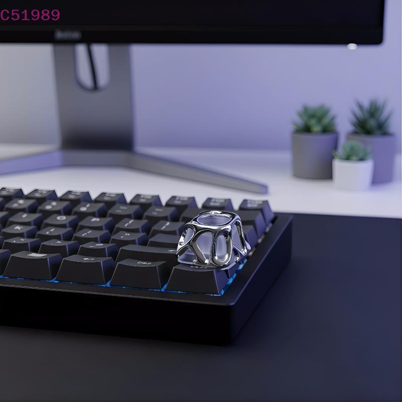 [kaan] Teclas Translúcidas Com Textura De Metal 104 Galvanoplastia Design Para DIY Mecânico Teclado Experiência De Jogos