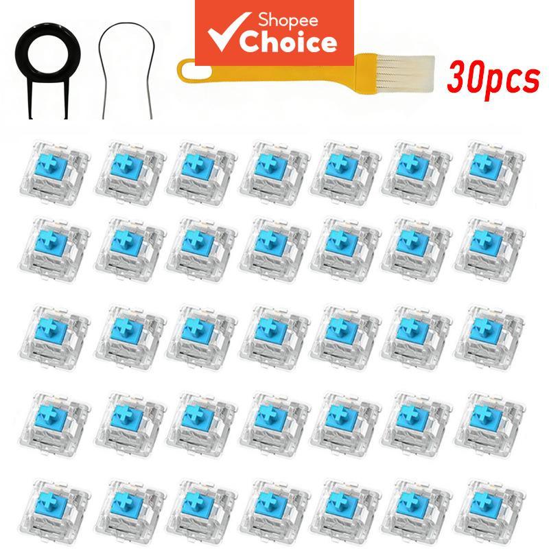 Kit de Interruptores Mecânicos Antientravamento para Teclado com Extrator de Metal para Interruptores, Extrator de