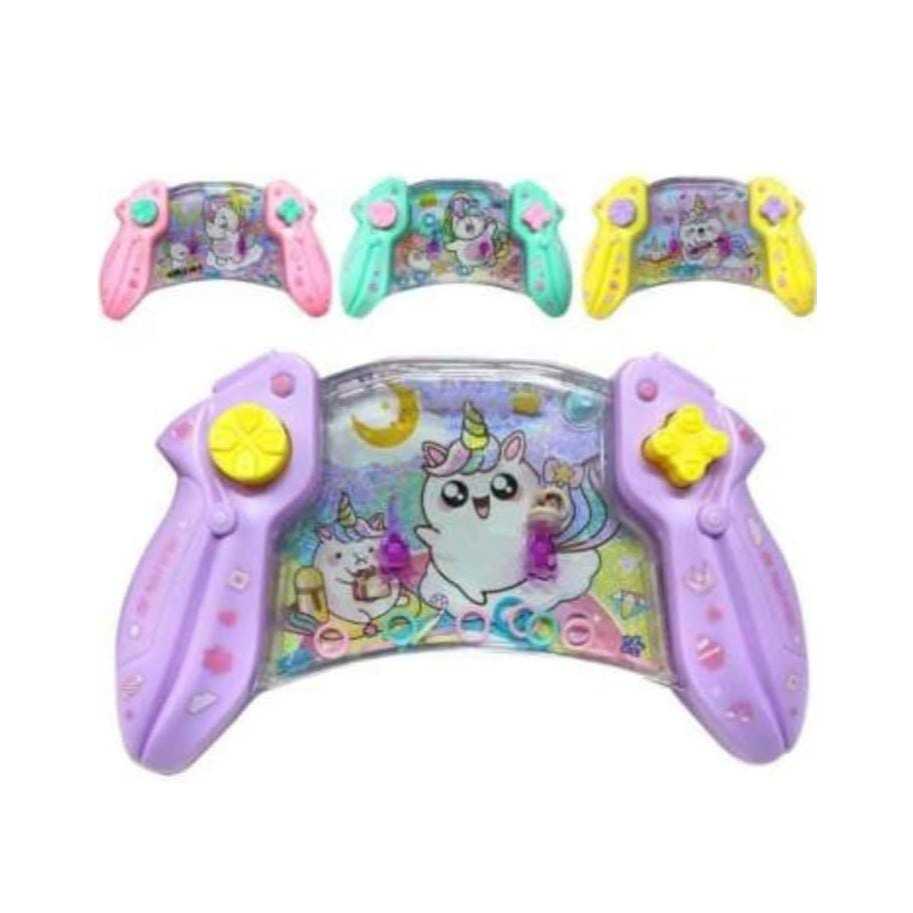 Mini Gamer Jogo da argola Brinquedo Jogo de água Infantil Jogo Portátil AquaPower Unicórnio Aquaplay