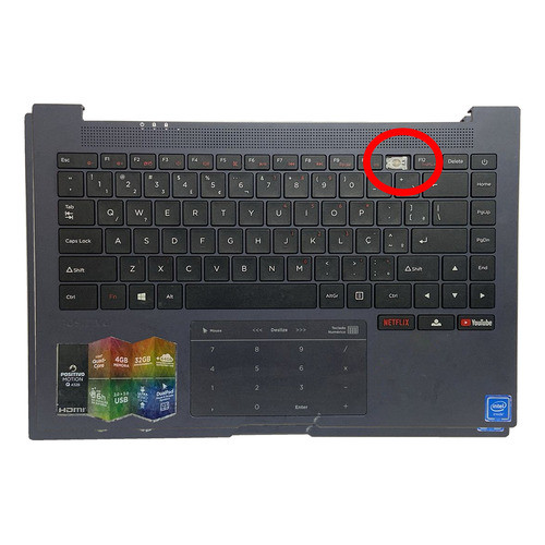 Carcaça Palmrest Positivo Motion Q 432b