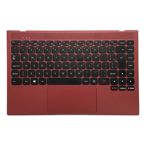 Carcaça Palmrest Postivo Motion Red Q4128c