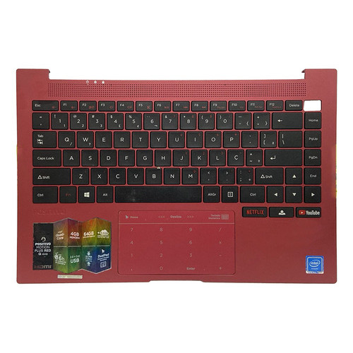 Carcaça Palmrest Positivo Motion Plus Red Q464b