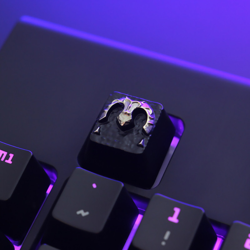 FATE Animação Jogo Mercadoria Periférica FGO Joan of Arc Teclado Mecânico Liga de Alumínio de Zinco Keycap Exclusivo Key