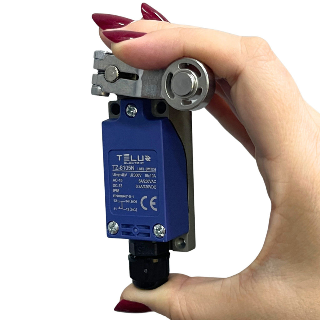 Chave Fim de Curso Limit Switch Alavanca Rolete de Metal