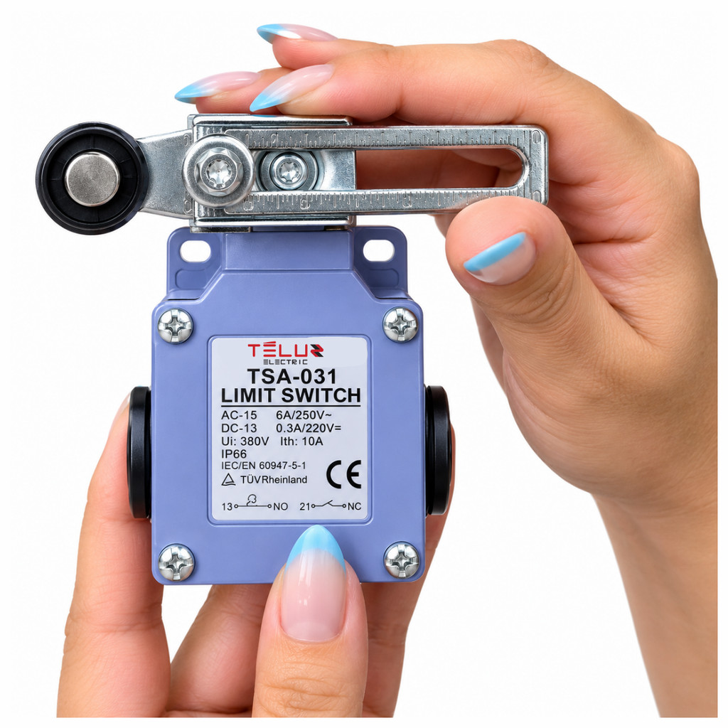 Limit Switch Industrial Ip65 Com Atuador Rolete