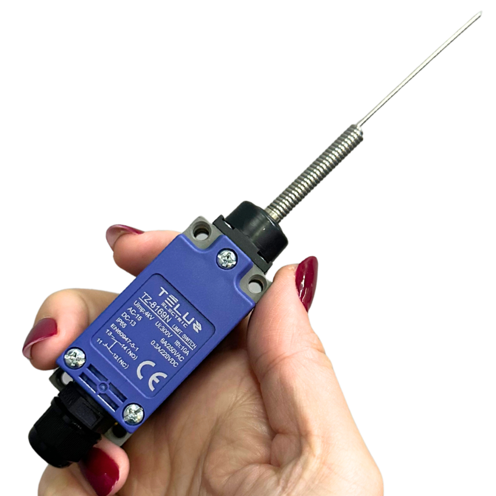 Chave Fim de Curso Industrial Limit Switch Com Atuador Fio Flexível