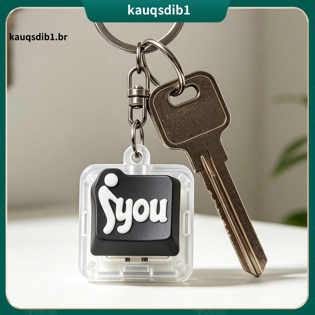 Clicky Tactile Keycap Toy Stress Relief Desk Portable Mechanical Keyboard Fidget Keychain – Finger Clicker with Keyrin