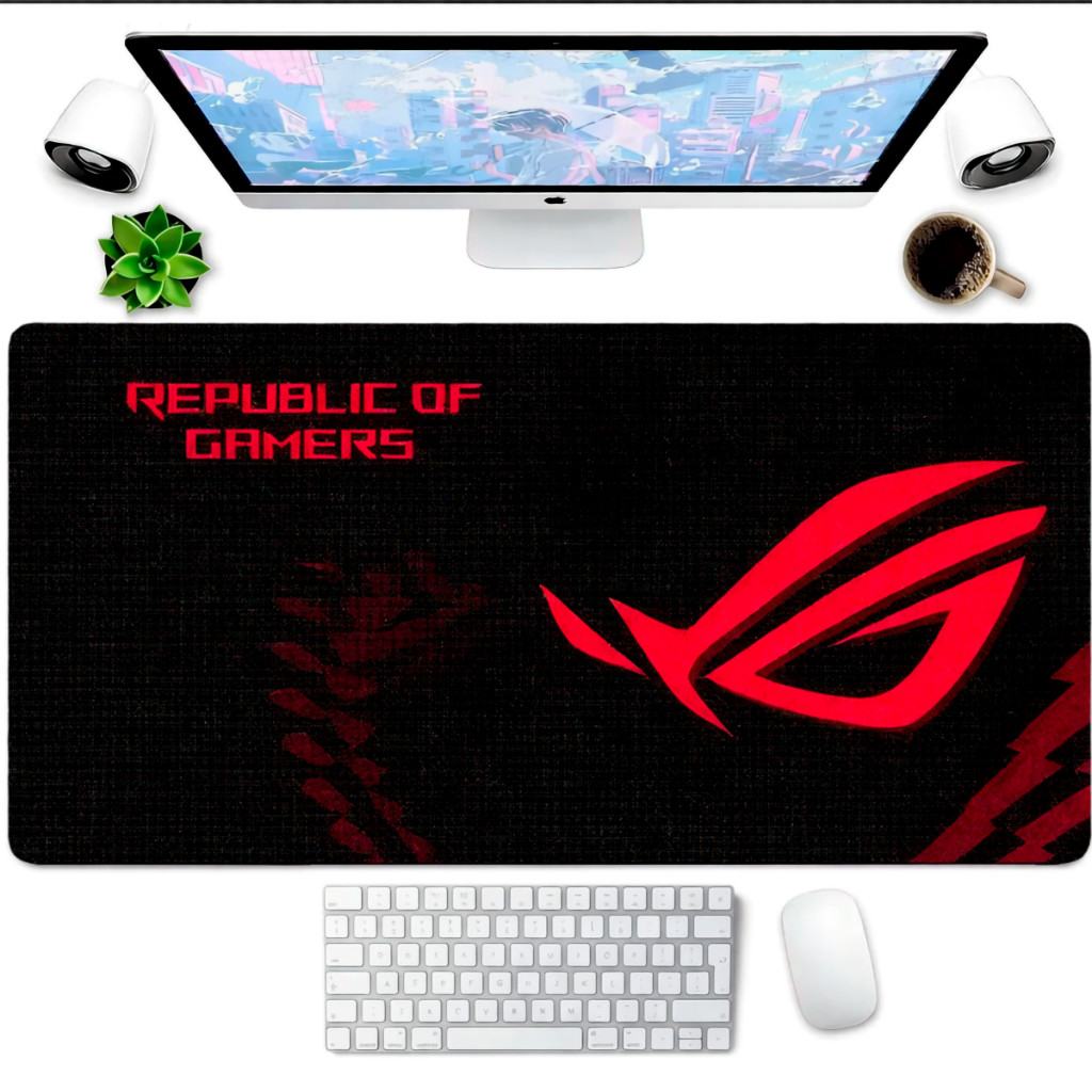 Mouse Pad Gaming Personalizado Masculino Grande Speed Antiderrapante Ideal Para Setup Completo Gamer PC e Notebook