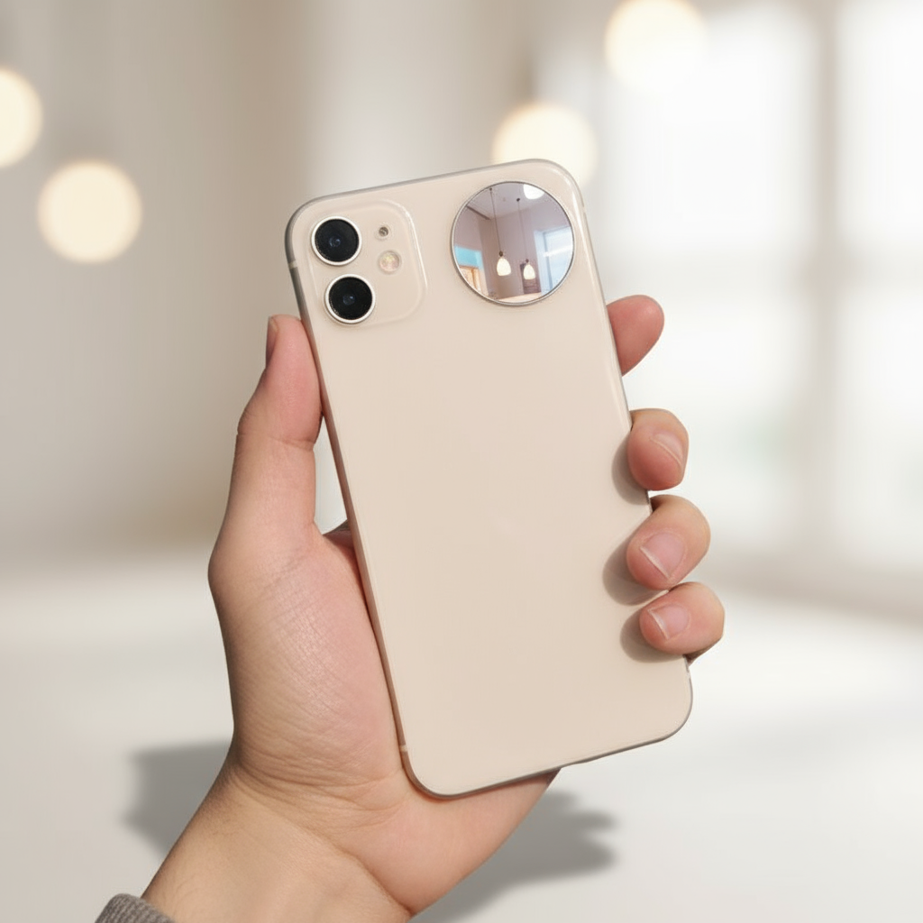 Espelho Universal de Selfie para Smartphone para iPhone Samsung V Acessório Portátil de Foto e Vídeo TZ08
