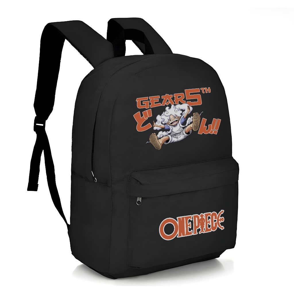 Mochila Escolar Infantil Animes Filmes Jogos Volta as Aulas Bolsa Unissex Estampada Luffy Gear Fifth