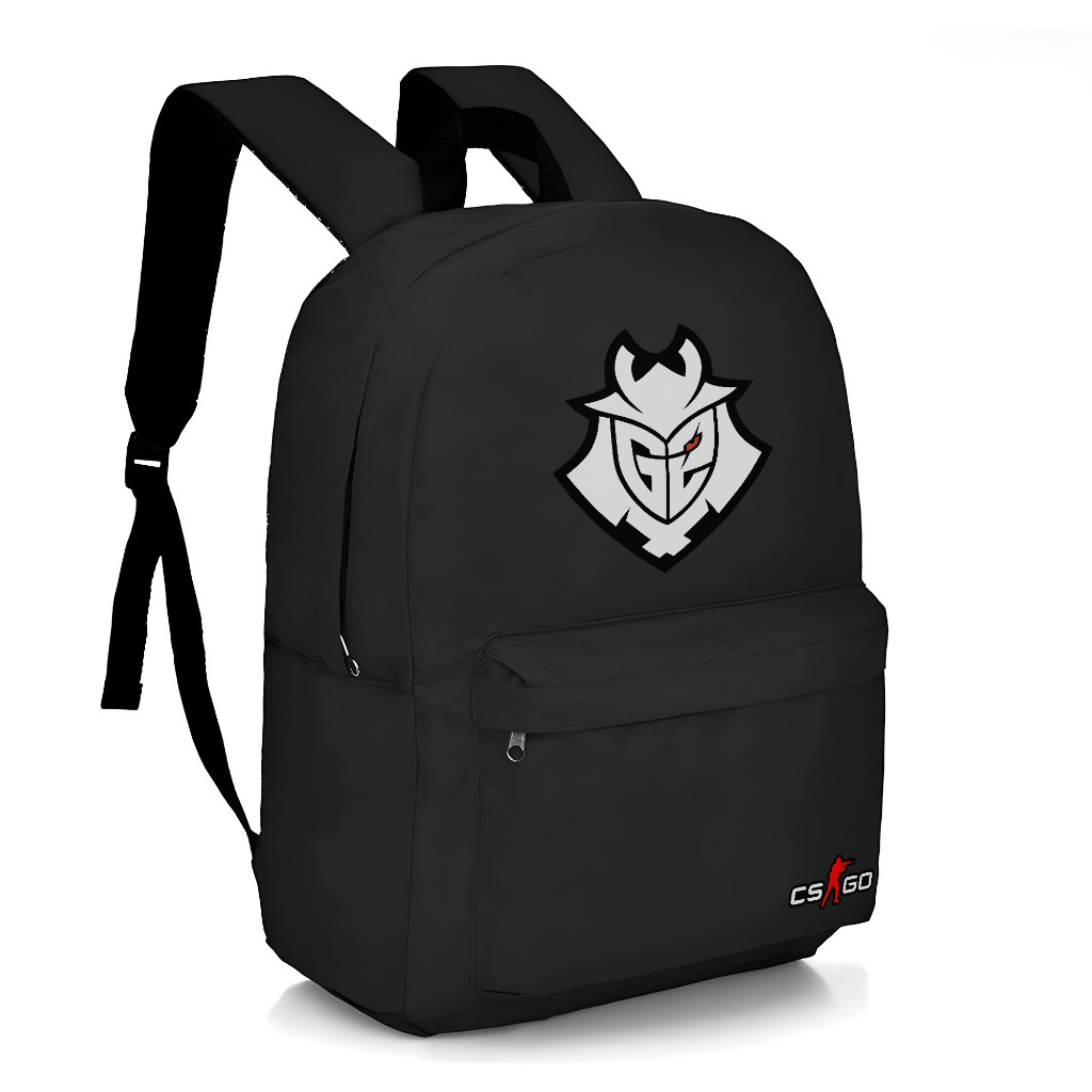 Mochila Escolar Infantil Animes Filmes Jogos Volta as Aulas Bolsa Unissex Estampada CS GO G2