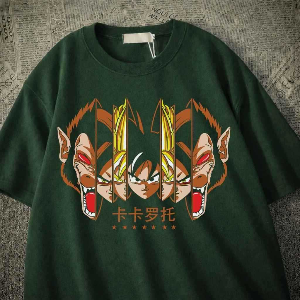 Camiseta StreetGeek Basica Estampa De Anime Com Todas As Fases Do Goku Com Diversas Opções de Cores