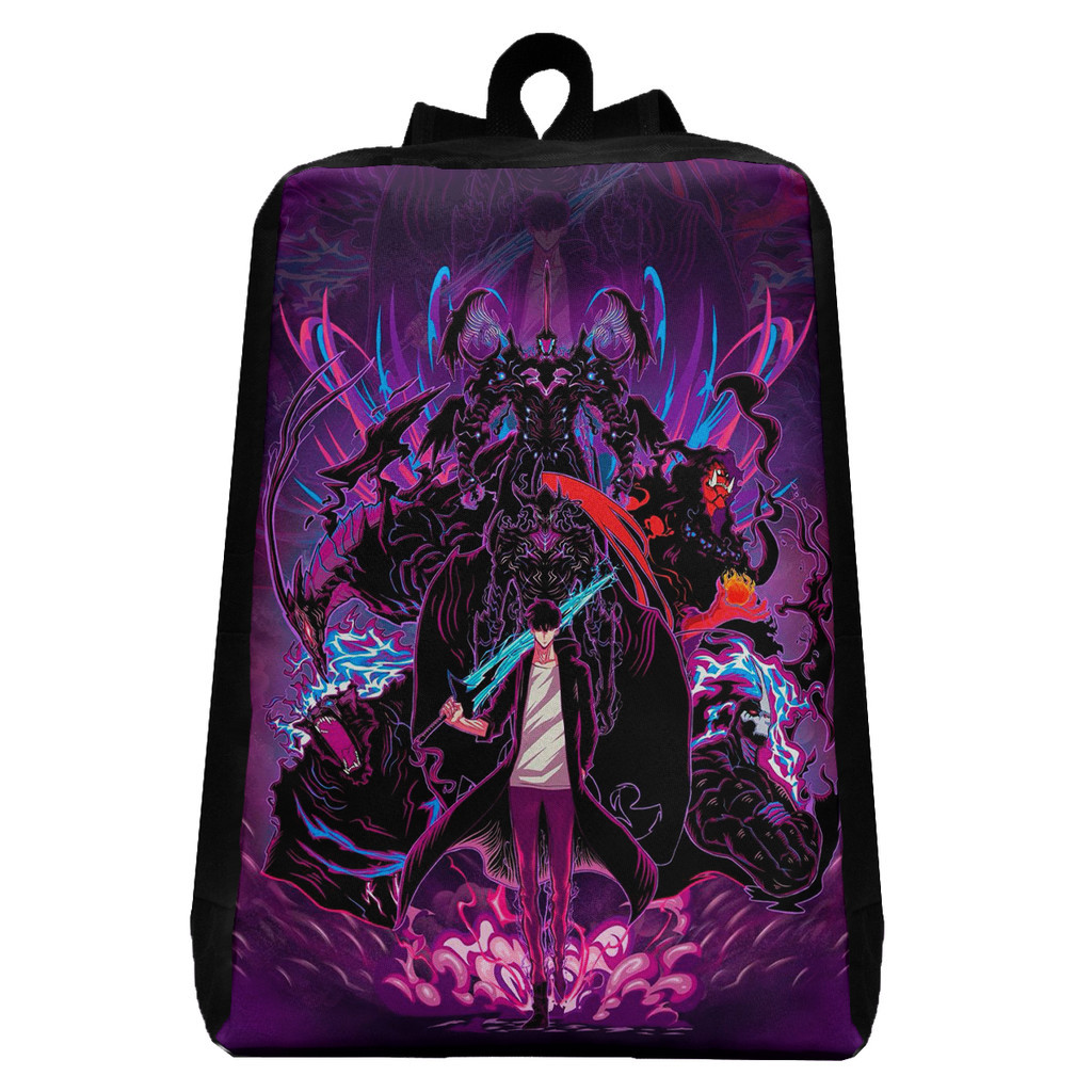 Mochila Solo Leveling Anime Infantil Menino Volta as Aulas Bolsa de Costa Escolar