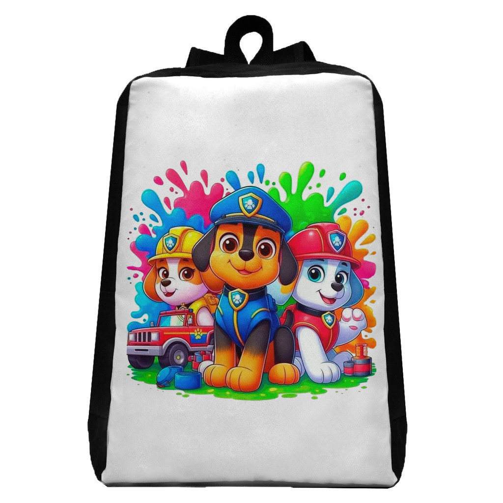 Mochila Patrulha Canina Chase Skye Marshall Anime Infantil Unissex Volta as Aulas Bolsa de Costa Escolar