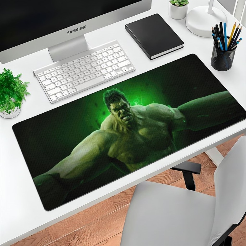 Mousepad Homem de Ferro Hulk Thor Viúva Negra 80x30 Grande Gamer Desk Mat Speed