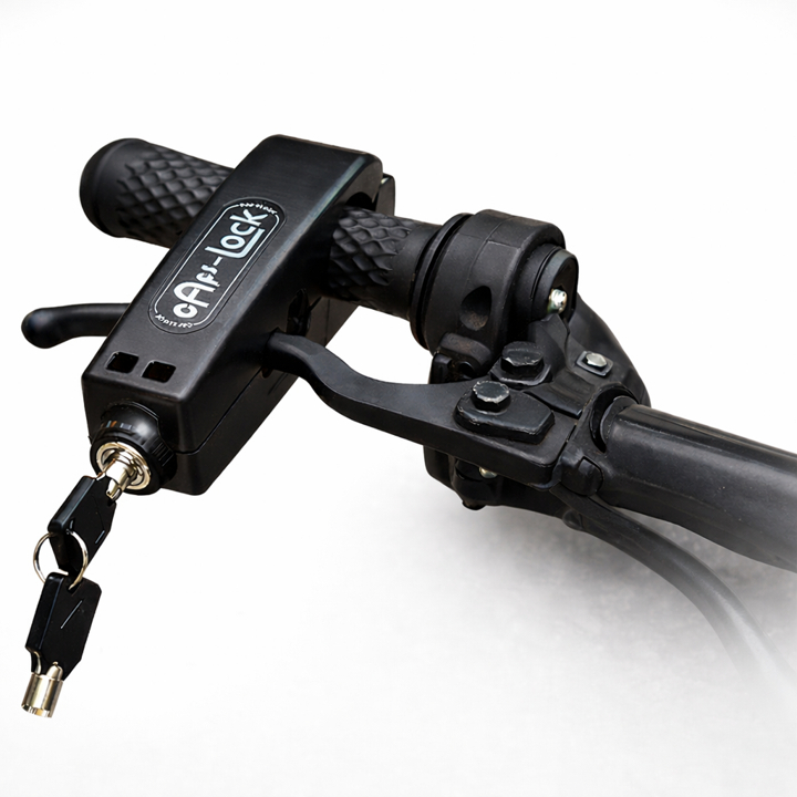 Trava Para Moto Cadeado de Guidão para Bike CAPS-LOCK Antifurto com Trava de Freio Compacto e Seguro