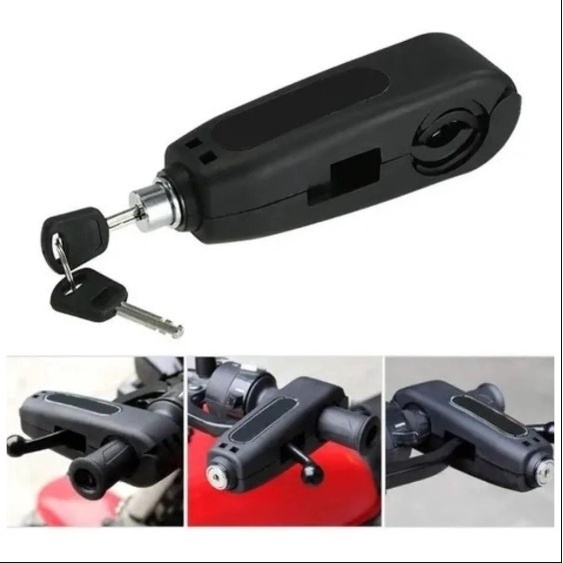 Trava Manete Anti-furto Universal Caps Lock Para Guidão De Moto