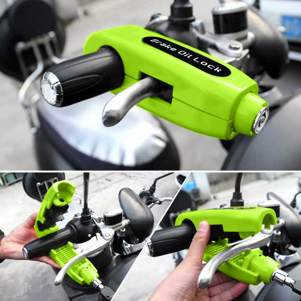 Trava Antifurto Para Moto Manete Caps Lock Universal