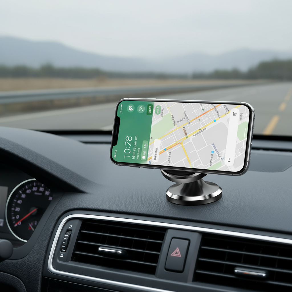 Suporte Magnético Universal T1 - Mini Suporte Ajustável para Celular e Tablet no Carro