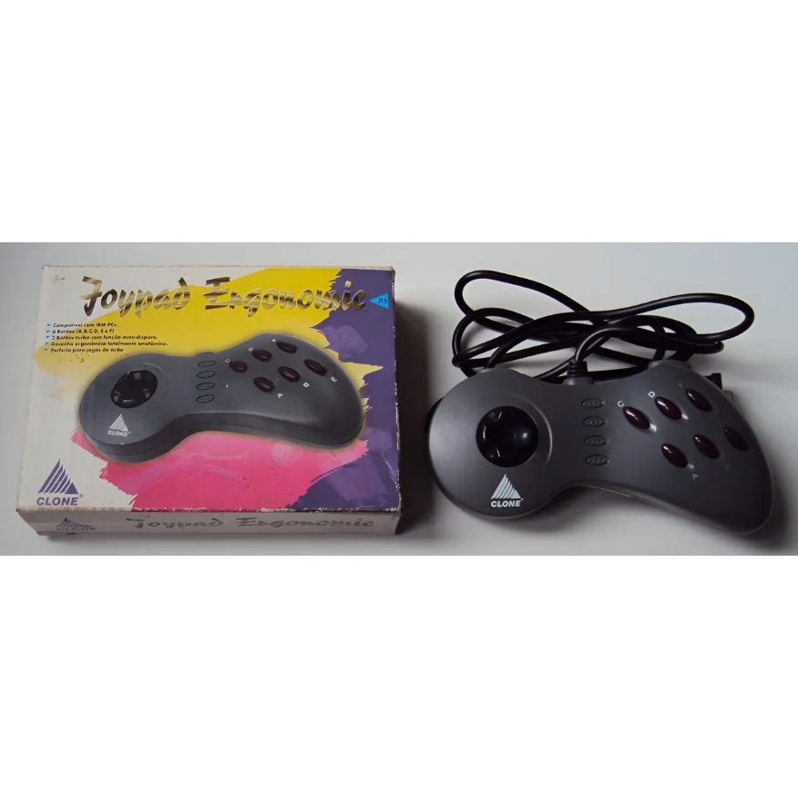 Joypad Ergonomic 6 Botões Para PC - Funcionando - Usado