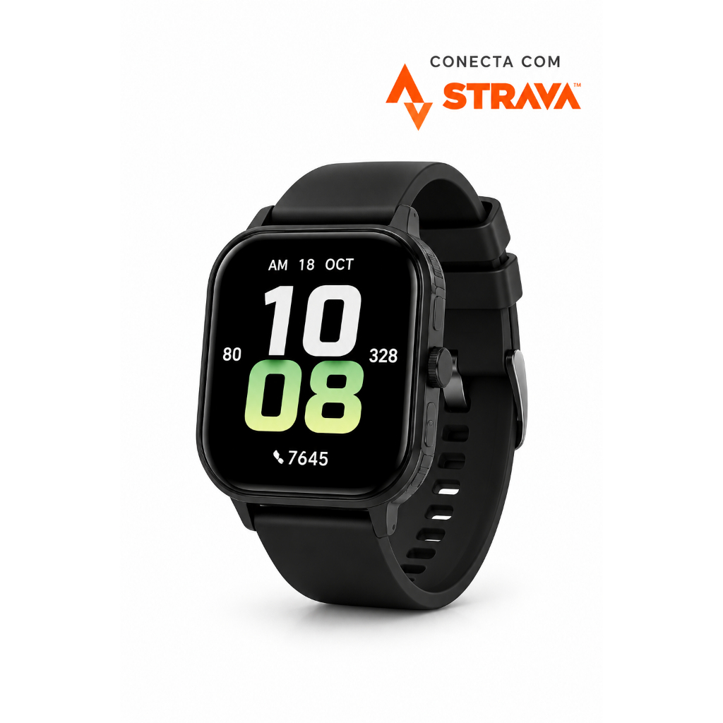Smartwatch Corrida Strava Esportivo IP68 Bateria 1000mAh