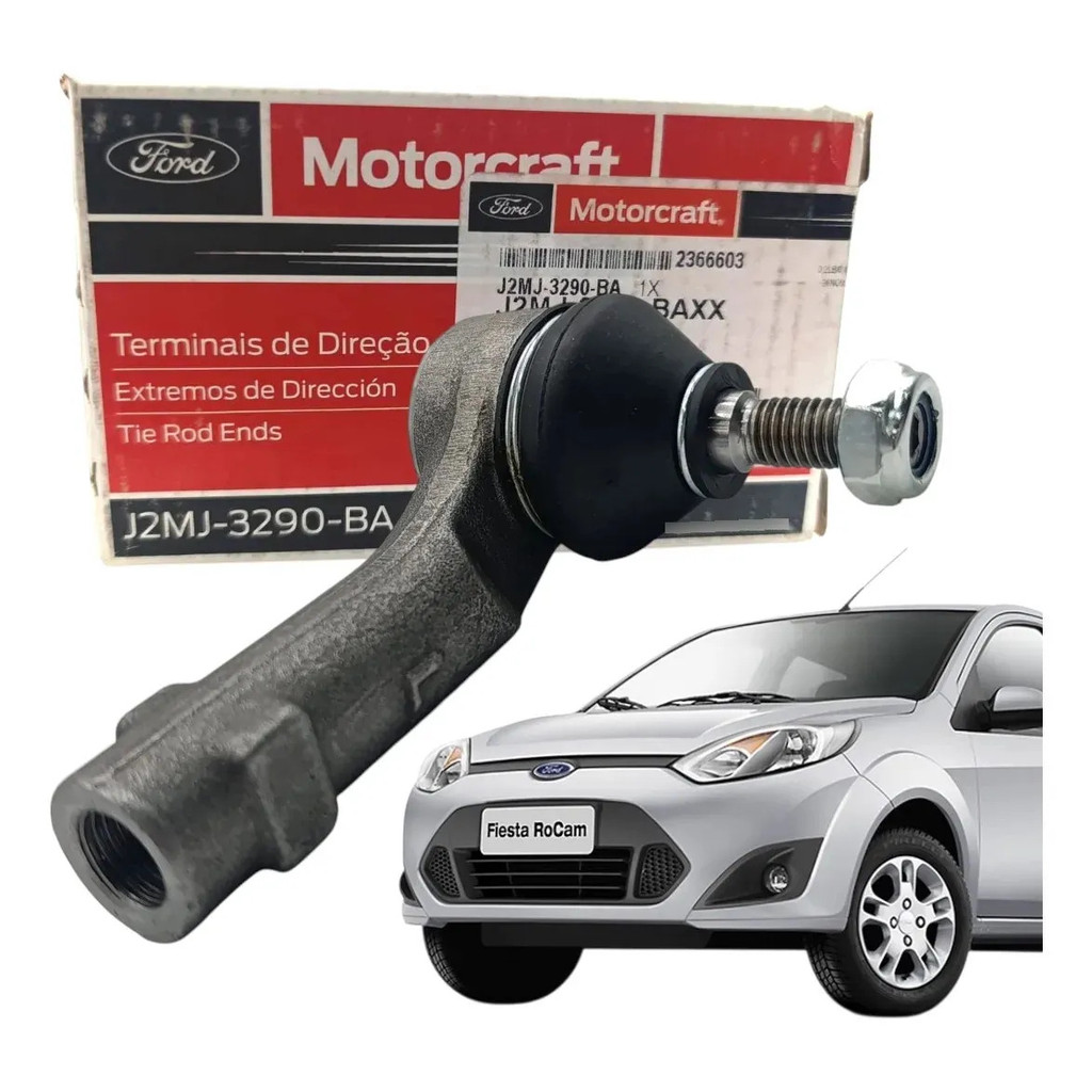 Terminal Direção Hidraulica L E Ford Fiesta Rocam 10/14 Orig