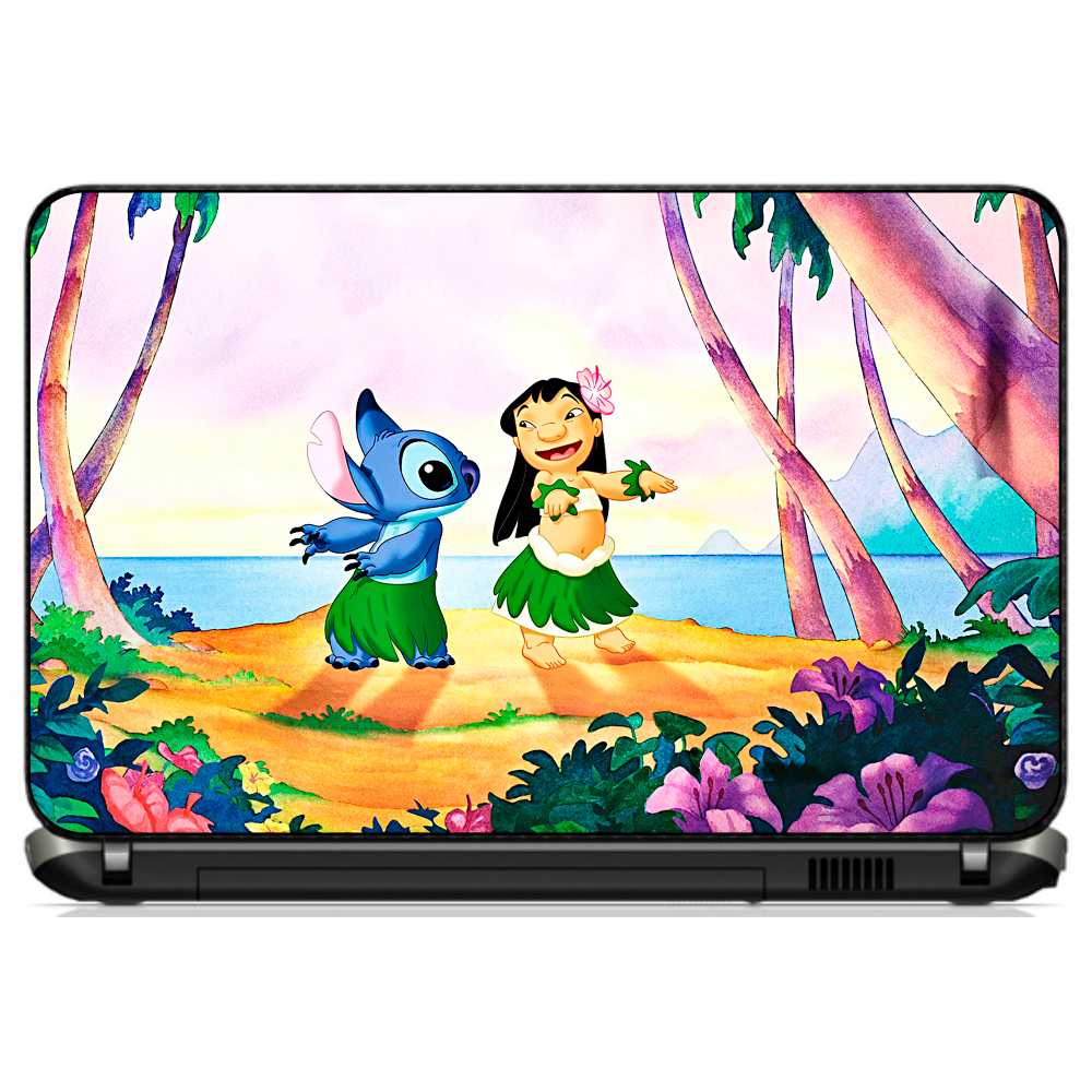 Adesivo Skin Notebook Pelicula Personalizado Macbook Tablet Lilo & Stitch [ 35 ] Infantil Desenho Aloha alienígena ET