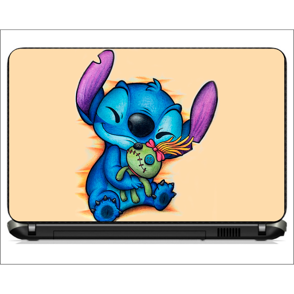Adesivo Skin Notebook Pelicula Personalizado Macbook Tablet Lilo & Stitch [ 16 ] Infantil Desenho Aloha alienígena ET